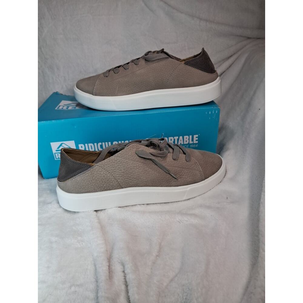 REEF Terramar Leather Men’s 9.5 Tan Casual Sneaker Shoes New Box - Picture 4 of 7